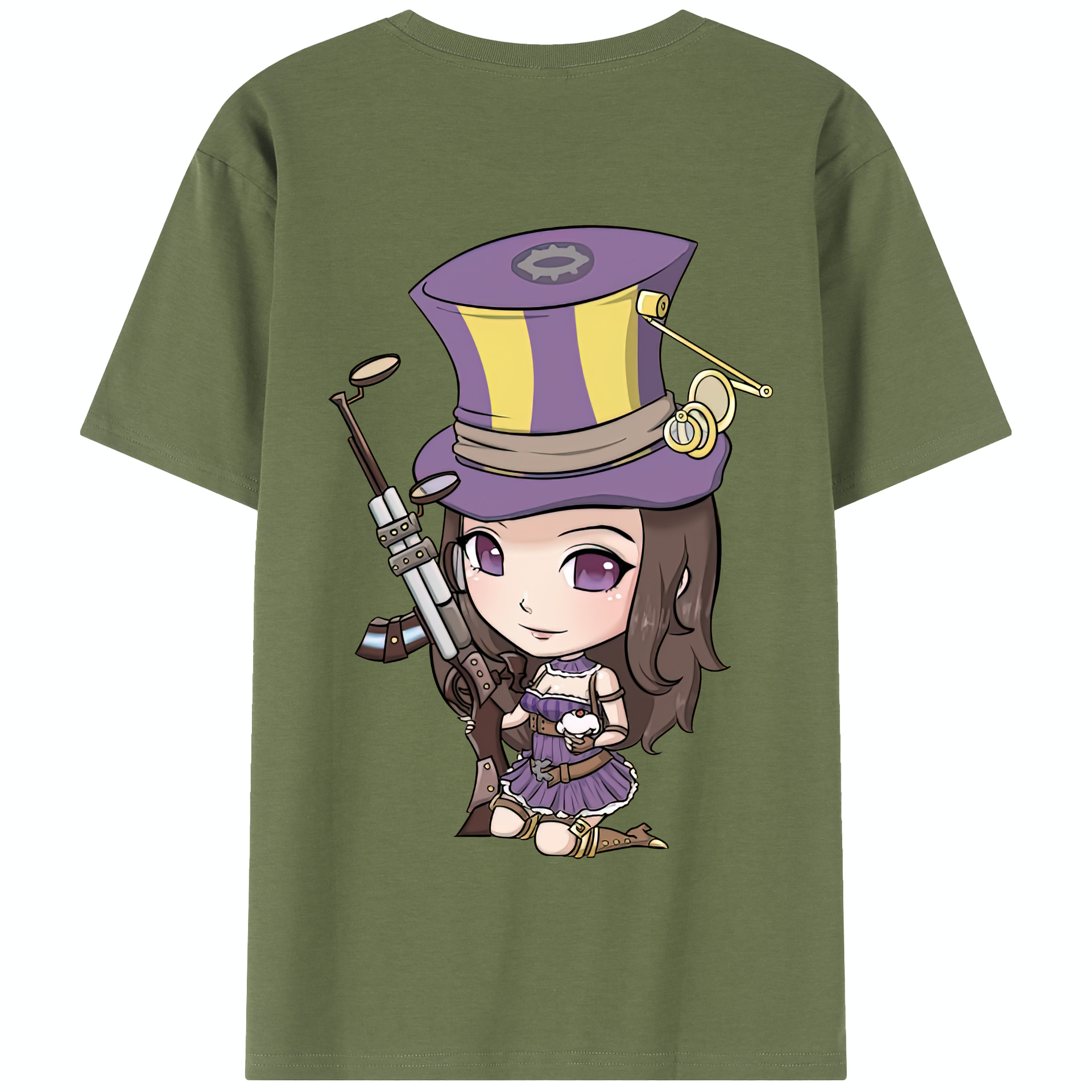 リーグ・オブ・レジェンド League of Legends LOL 綿100％半袖Tシャツ（背面プリント）
